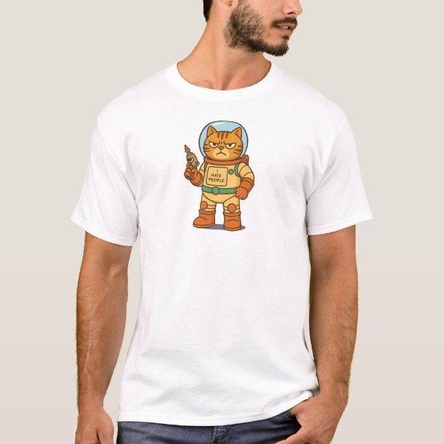 Ich hasse Menschen T-Shirt (Vorderseite)