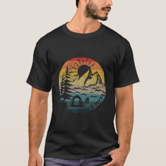 Ich hasse Menschen Vintag Sun Retro Camping Wander T-Shirt