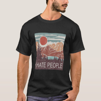 Ich hasse Menschen Wald Vintage T-Shirt