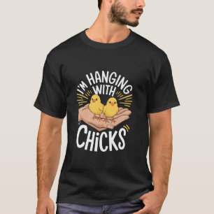 Ich hasse mit Hühnern Funny Pun Hühnchen Kick Lo T-Shirt
