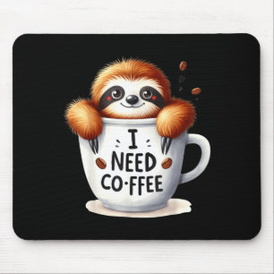 Ich hasse montage süße schlafende Faultier-Kissen- Mousepad