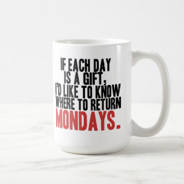 Ich hasse montags Kaffee-Tasse Tasse