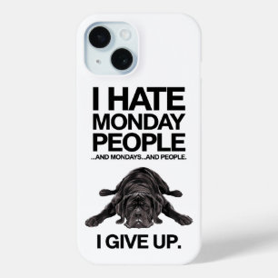 Ich hasse montags Lazy Hund Funny Design Case-Mate iPhone Hülle