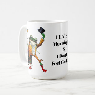Ich hasse Morgenfrosch Kaffeetasse