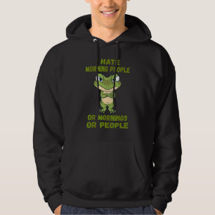 Ich hasse Morgenmenschen oder Morgengras oder Mens Hoodie