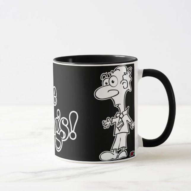 Ich hasse Morgens! -Tasse Tasse (Rechts)