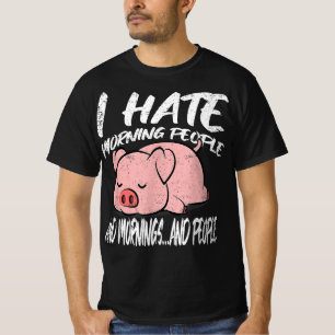 Ich hasse Morning People   Lazy Animal T-Shirt