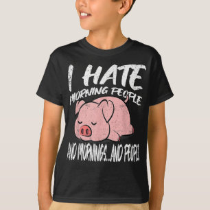 Ich hasse Morning People   Lazy Animal T-Shirt