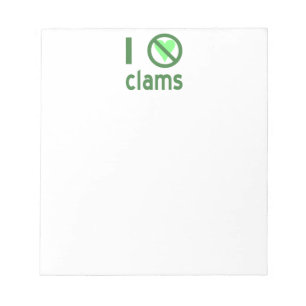 Ich hasse Muscheln Notizblock