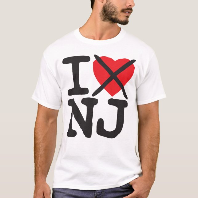 Ich hasse NJ - New-Jersey T-Shirt (Vorderseite)