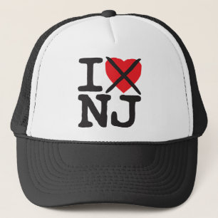 Ich hasse NJ - New-Jersey Truckerkappe