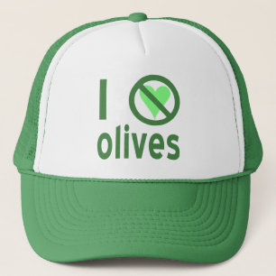 Ich hasse Oliven. Keine Liebe Grün Truckerkappe