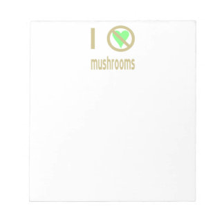 Ich hasse Pilze Notizblock