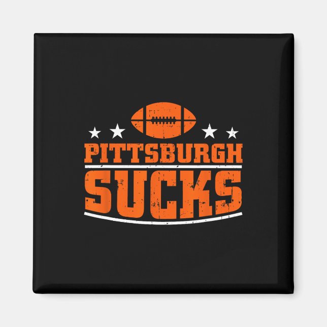 Ich hasse Pittsburgh Design Men Funny Pittsburg Magnet (Vorne)