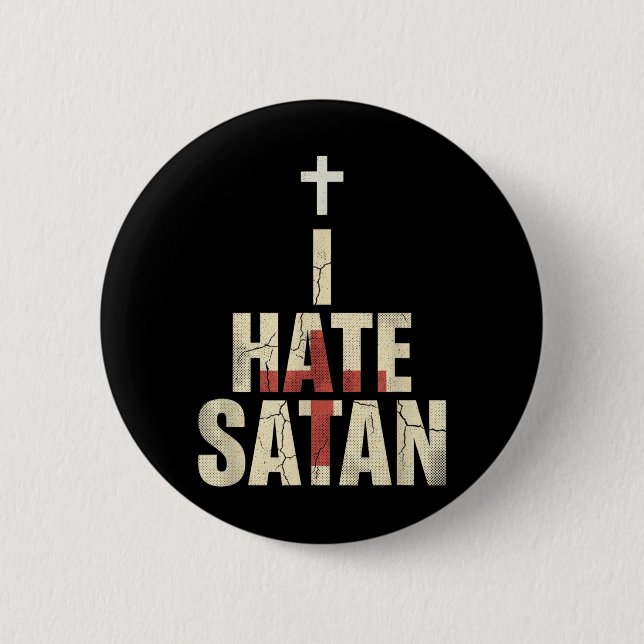 Ich hasse Satan Button (Vorderseite)