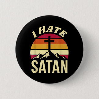 Ich hasse Satan Button
