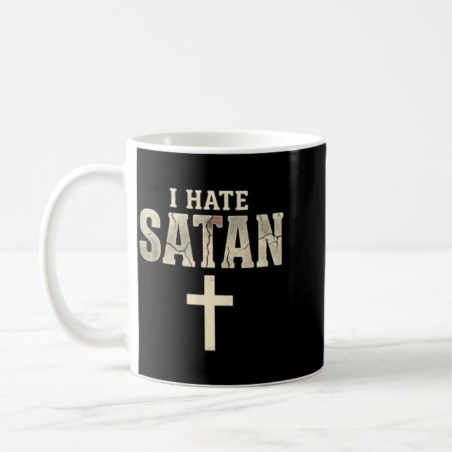 Ich hasse Satan Kaffeetasse (Links)