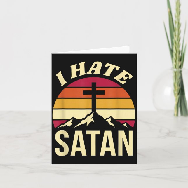 Ich hasse Satan Karte (Vorderseite)