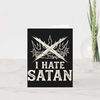 Ich hasse Satan Karte