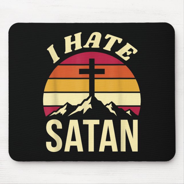 Ich hasse Satan Mousepad (Vorne)