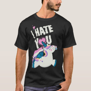 Ich hasse Sie fliegen geflügelte Einhorn Niedliche T-Shirt