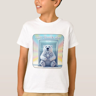 Ich hasse Sommerhitze - Süßer Eisbär im Kühlschran T-Shirt