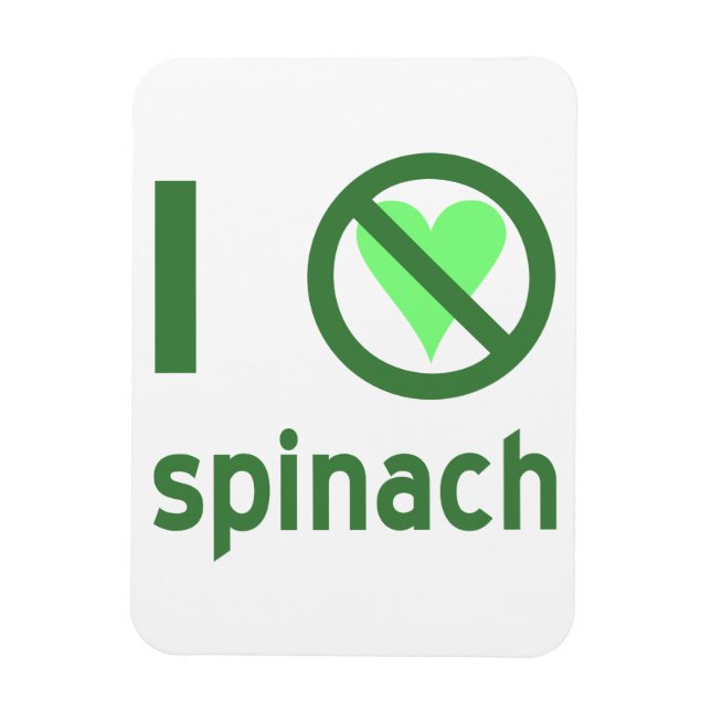 Ich hasse Spinach Magnet (Vertikal)