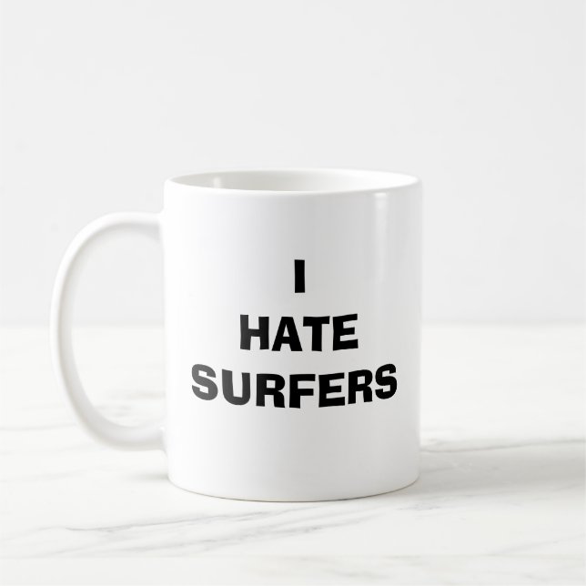 ICH HASSE SURFER TASSE (Links)