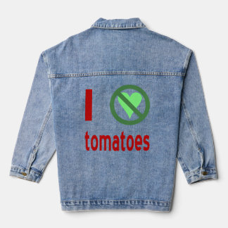 Ich hasse Tomaten Jeansjacke