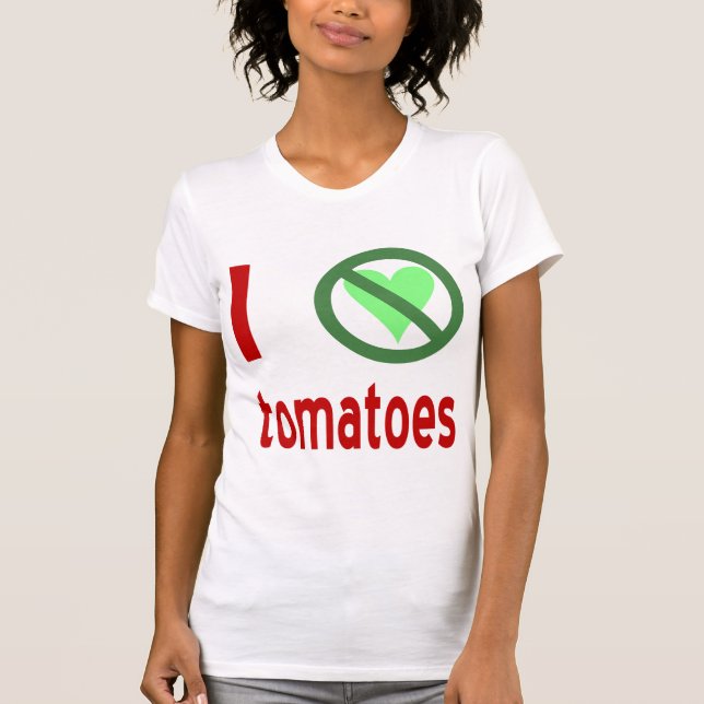 Ich hasse Tomaten T-Shirt (Vorderseite)