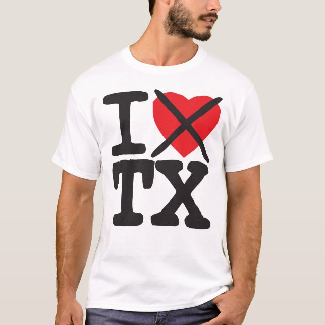 Ich hasse TX - Texas T-Shirt (Vorderseite)