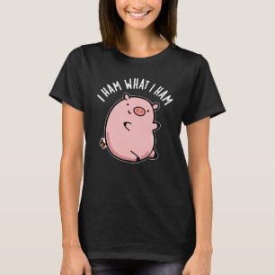 Ich hasse, was ich Ham Funny Pig Pun Dark BG T-Shirt