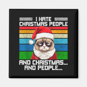 Ich hasse Weihnachtsferien Hasser Schwarz Uni-Erwa Magnet
