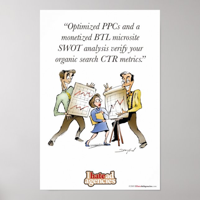 Ich hasse Werbeagenturen Talk Poster (Vorne)