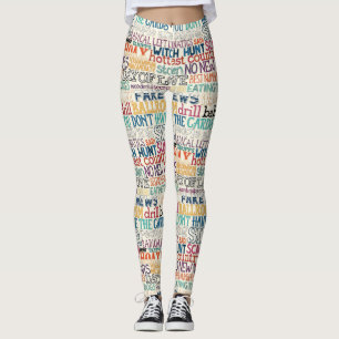 Ich hasse, wie dumm alles ist Typografie Leggings