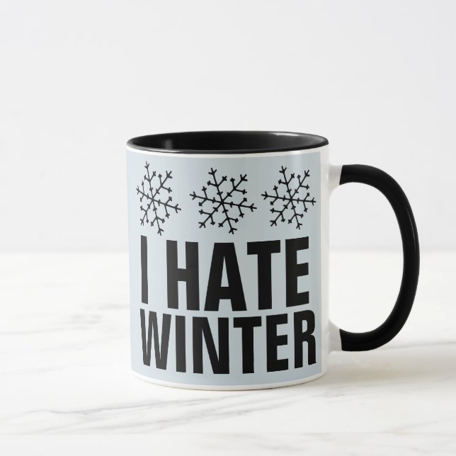 ICH HASSE WINTERKAFFEE MUGS TASSE (Rechts)
