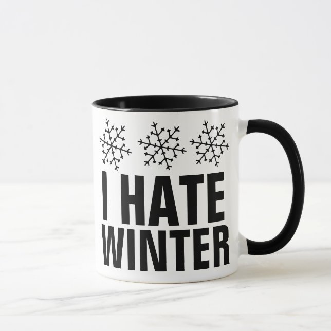 ICH HASSE WINTERKAFFEE MUGS TASSE (Rechts)
