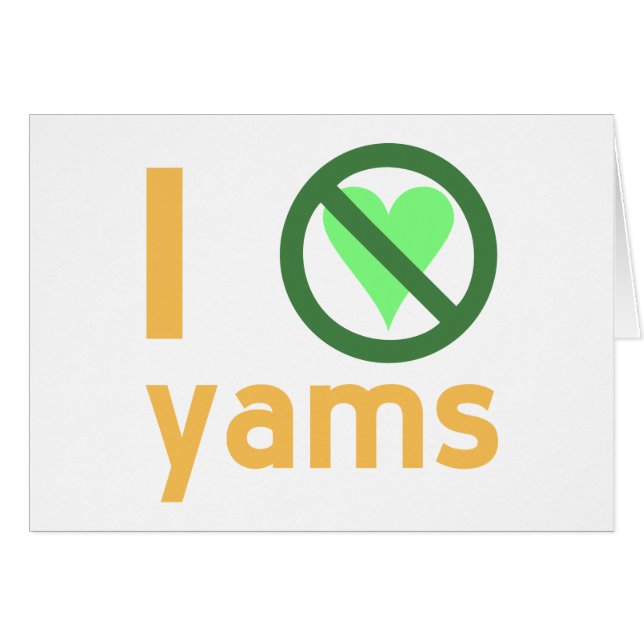 Ich hasse Yams (Vorderseite (Horizontal))