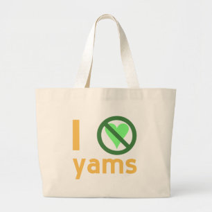 Ich hasse Yams Jumbo Stoffbeutel