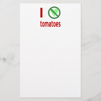 Ich hasste Tomaten ohne Liebe Tomaten Briefpapier