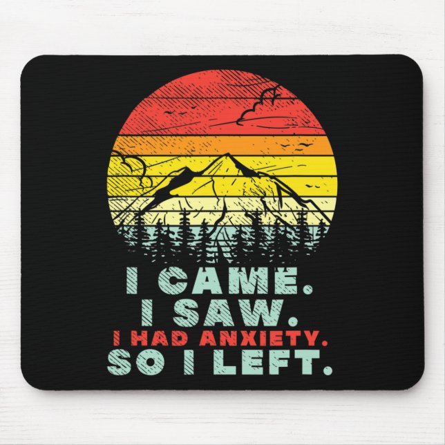 Ich hatte Angst, das Bewusstsein für psychische Ge Mousepad (Vorne)