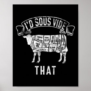 Ich hatte das Fleisch, das ich gegessen hatte, mit Poster