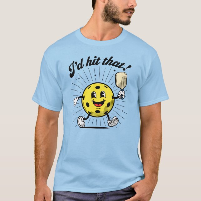 "Ich hätte das getroffen!" Pickleball von Pickleba T-Shirt (Vorderseite)