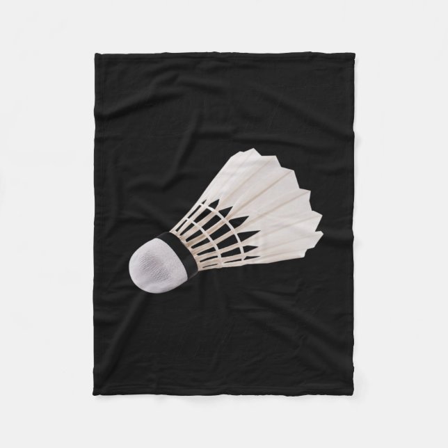 Ich hatte den lustigen Badminton getroffen Fleecedecke (Vorderseite)