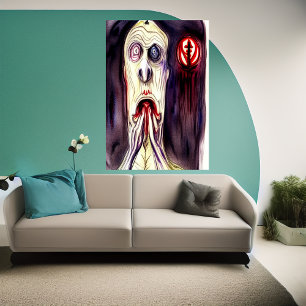 Ich hatte einen Albtraum   AI Art Poster