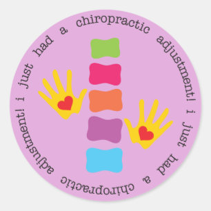 Ich hatte gerade einen Chiropraktiker, der Kinder- Runder Aufkleber