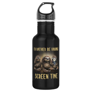 Ich hätte lieber Lauf-Zeit-Funny-Lover Edelstahlflasche
