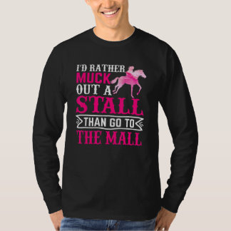 Ich hätte lieber Pferdereiten ausgesperrt T-Shirt