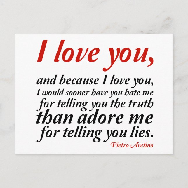 Ich hätte mich eher gehasst postkarte (Vorderseite)