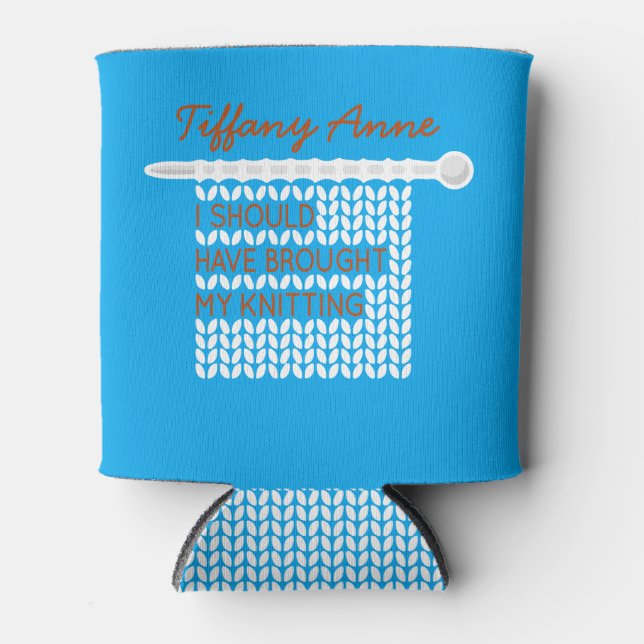 Ich hätte mir das Knittern machen sollen - weiß Dosenkühler (Vorderseite)